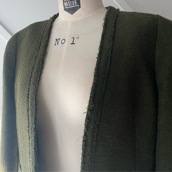 Blogger’s Fave! Zara Textured Shoulder Pad Jacket Blazer - S - Picture 6 of 13